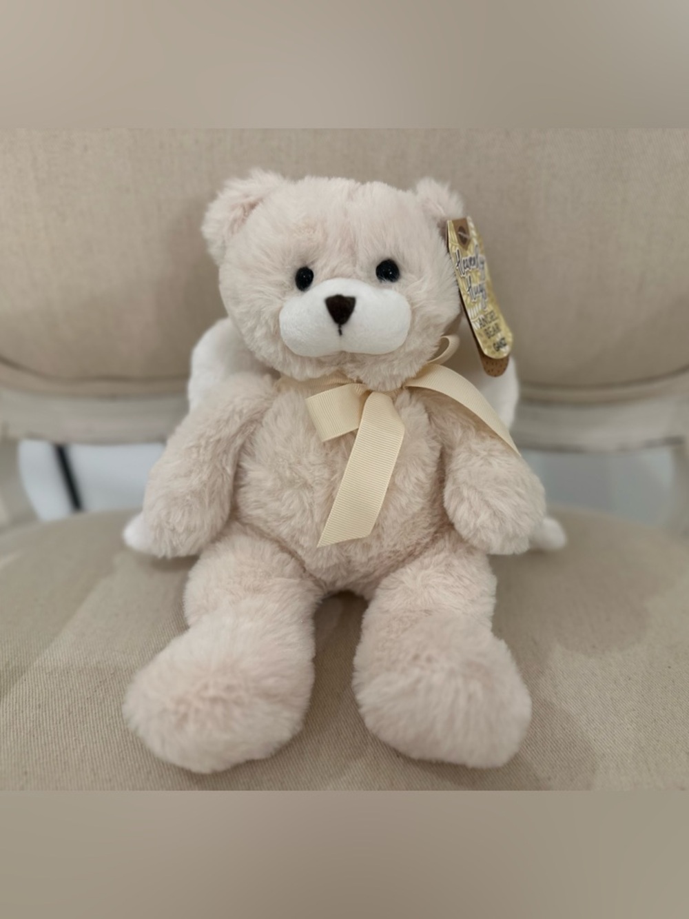 NWT Ganz Heavenly Hugs Soft Plush Angel Bear With Wings